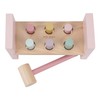 Little Dutch 7346 FSC Wooden Hammer Bench Fairy Garden Pink