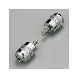 ハリケーン(HURRICANE) アルミサイドキャップ P22 ローレット クロームメッキ HB0345C バーエンド