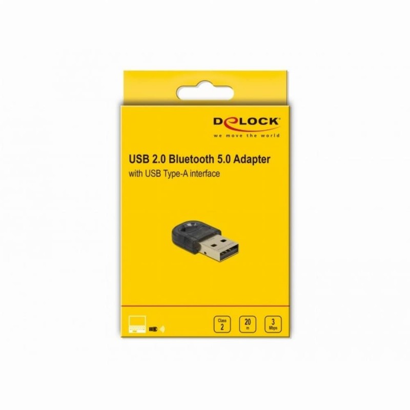 Delock USB 2.0 Bluetooth 5.0 Mini Adapter, 61012