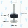 2-Pack M10 Baby Gate Adapter with Wall Protector, 10mm Extender,
