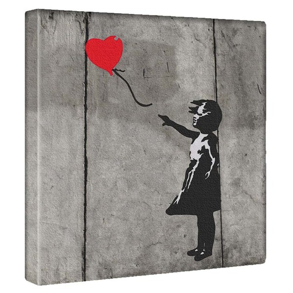 Banksy Street Art Panel, 11.8 x 11.8 inches (30 x 30 cm), Made in Japan, Poht-1805-27
