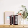 Mini Accordion Model,6cm 2.36in Miniature Accordion Model,Desktop Decoration,Wooden Red Accordion