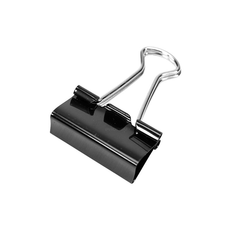 [100 Pack] 32mm Black Foldback Clips Office Paper Binding Bulldog