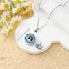 Cat Urn Necklace for Ashes 925 Sterling Silver Tree of