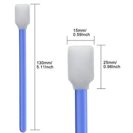 Wellgler's 5.11” Foam Cleaning Swabs for Printers, Inkjets, Cameras, Automotive, Optics, Sensors, Guns, and Electronics (Blue, 300)