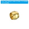PATIKIL 20pcs 6mm Tube Outside Diameter Brass Compression Sleeve Ferrules