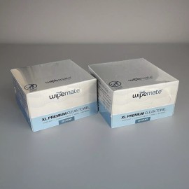 Wipemate 2 Pack Wipemate Ultra Soft XL Premium Clean Face Towel, 50 Ct. Vegan, Bio- Based