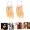 Mikinona Hairdressing Tools 2 Sets Human Hair Color Cards for