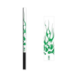 Bohning 5.5" Abstract Arrow Wraps, Large, Green & White Flame
