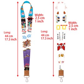 GTOTd Friends Lanyard (2 Pack) with ID Badge Holder for Keys String Wallet Friend Merch Gifts Merchandise Party Supplies for Decorations Keychain Teens