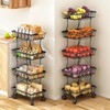 Fruit Basket Kitchen Pantry Organizers and Storage - 4 Tier