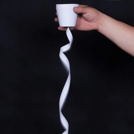 ZQION Magic Tricks Tape Cup Paper Coils Magic Cup Gimmicks Stage Magic Illusions Magician Props Accessories,10Pcs/Lot