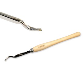 Hurricane Turning Tools, Mid-Size Carbide Tipped Curved Hollowing Tool, #1 For Woodturning