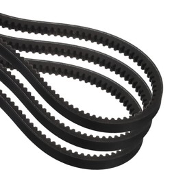 sourcing map 3 Pcs AX36 EPDM V-Belt, Raw Edge Cogged Industrial Rubber V Belt 1/2" Width x 36" Inside Circumference