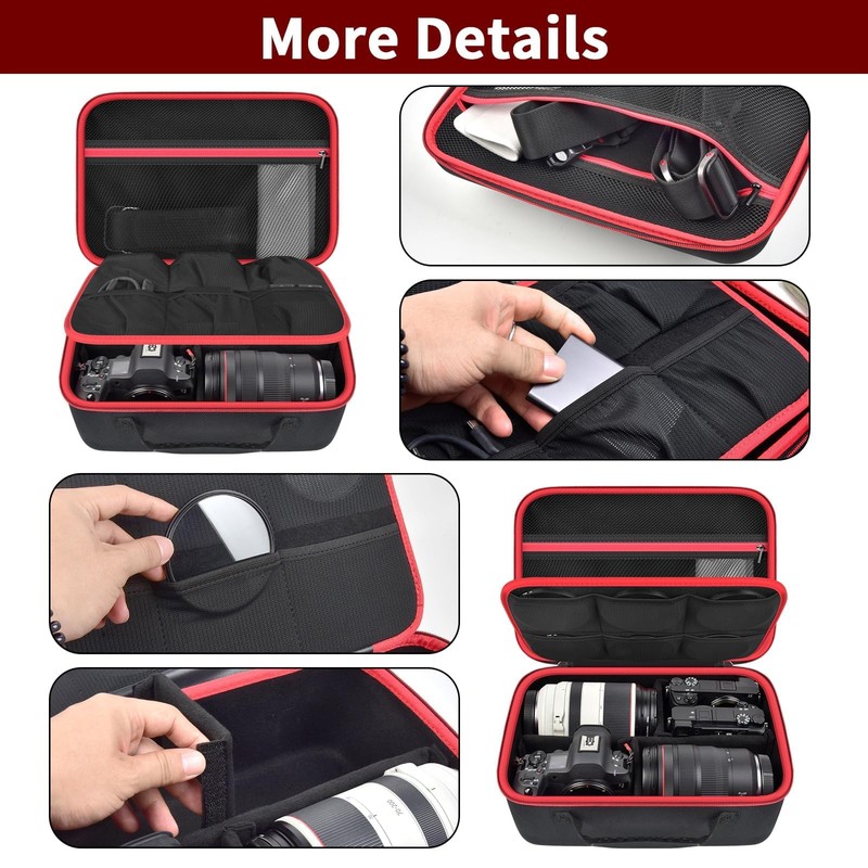 Camera Case for Canon/for Sony/for Nikon DSLR SLR Cameras, Large