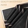 Black Flower Bouquet Wrapping Paper 20 Sheets Gold Edge Flower