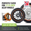 AlloyGator Orange Rim Protector for Car Wheels (Fits 12-24" Wheel