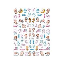 Generic Daisy Flower Emoticons Nail Sticker Go Away Xh795Sa Nail Wraps Stickers Manicure Supplies for Women Nails Full Long Lasting Easy Apply and Remove