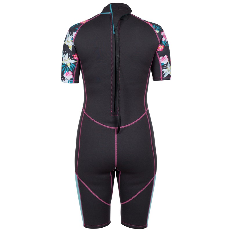 Trespass Womens Wetsuit Short 3mm Back Zipper Sonar