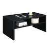 Convenience Concepts Northfield Admiral Deluxe Coffee Table with Shelves, Black