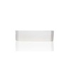 Rounded Rectangular White Modern Farmhouse Apron Vessel Sink