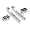 HONGK- Chrome Aluminum Heel/Toe Shift Levers with Skull Shifter Pegs