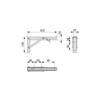 Emuca - Folding Shelf Supports, 203mm, Set of 2 Folding