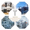 sourcing map M6x25mm Knurled Thumb Screws, 5pcs 304 Stainless Steel
