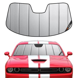 Pigenius Windshield Sun Shade for Dodge Challenger 2015-2023 Front Window Sunshade- Safeguard