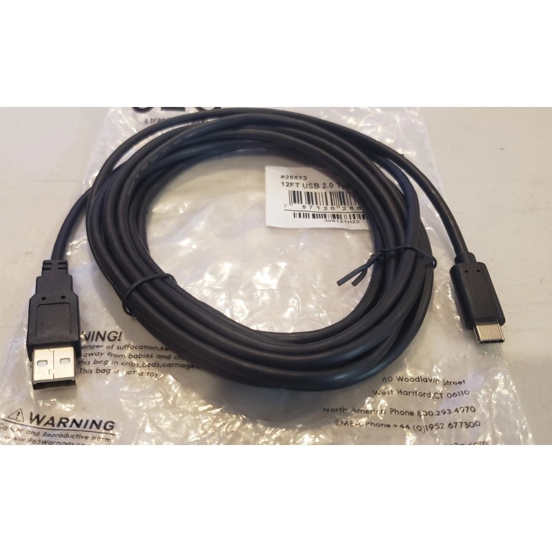 C2G #28873 USB 2.0 USB-C to USB-A Cable M/M -