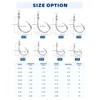 BLUEWING Offset Circle Hook with Swivel 5pcs Stainless Steel Fishing