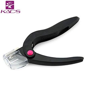 KADS 1PCS Black Acrylic Nail Clippers Professional False Nail Cutter Nail Tip Cutter Acrylic UV Gel Fake Nail Tips Clipper Trimmer Manicure Tool (Black)