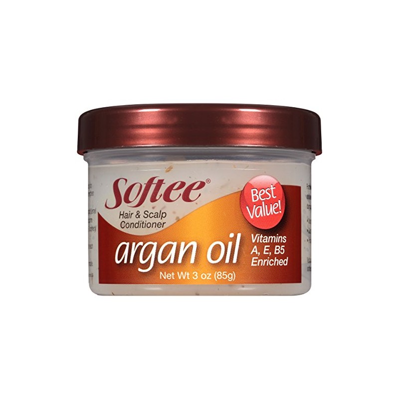 Softee Hair and Scalp Conditioner Argan Oil, 3 Ounce
