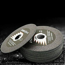 POWERTOOL Resin Cutting Disc,10pcs Resin Metal Cutting Disc 125mm 5 Inch for Angle Grinder 1.2mm Thick