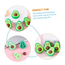 Ciieeo 108 Pcs Avocado Eraser Adorable Erasers Painting Erasers Toddlers Erasers Basket Stuffer Cartoon Erasers Lovely Erasers Painting Rubber Kids Eraser TPR Vegetable Puzzle Student Use