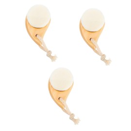LALAFINA 3pcs Face Cleansing Brush Handle Pore Cleansing Tool for Gentle Skin Facial Brush for Smooth Skin for Daily Use