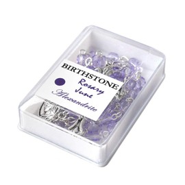 Joyful Harts - Handmade Birthstone Rosary Beads - Catholic Rosary for Women & Men - June Alexandrite