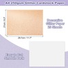 PATIKIL 20Sheets Champagne Glitter Cardstock, 8.3x11.7 in A4 Glitter Paper