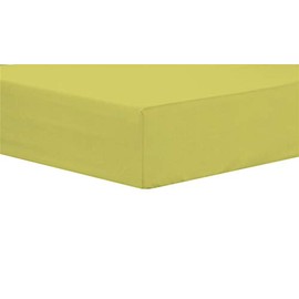 Olivia Rocco Easy Care Fitted Sheet Poly Cotton Bed Sheets, King Ochre