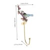 WHAMVOX Elegant Decorative Hooks Metal Wall Mount Retro Bird Shape