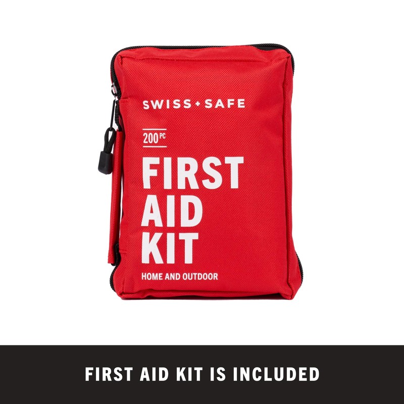 Swiss Safe 2-in-1 First Aid Kit for Car, Travel &