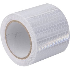 Pclife Reflective Tape Night Fluorescent Tape Outdoor Waterproof Safety Display Tape Reflective Seal Concrete Reflective Sticker Bicycle Car Decoration Safety Indicator Reflective Tape 2.0 x 16.8 ft (5 x 3 m) (Gold)