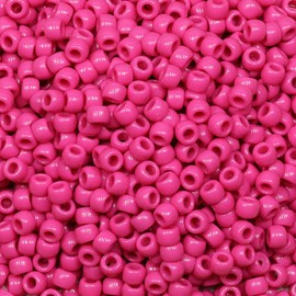 Tibaoffy Crafts Rose Red Beads 6x9mm,Pony Beads Total About 1000pcs