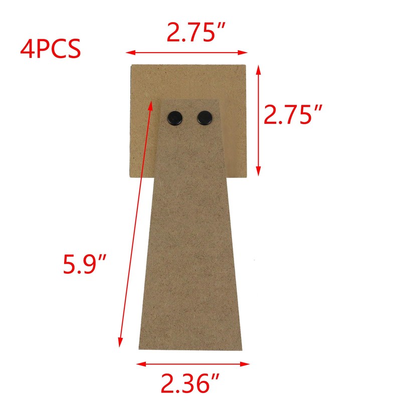 Oedema 4PCS Easel Back Photo Frame Easel Back Adhesive Picture