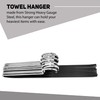 BuyDBest -Stainless Steel Hanger Set of 9, Heavy Duty Hanger,