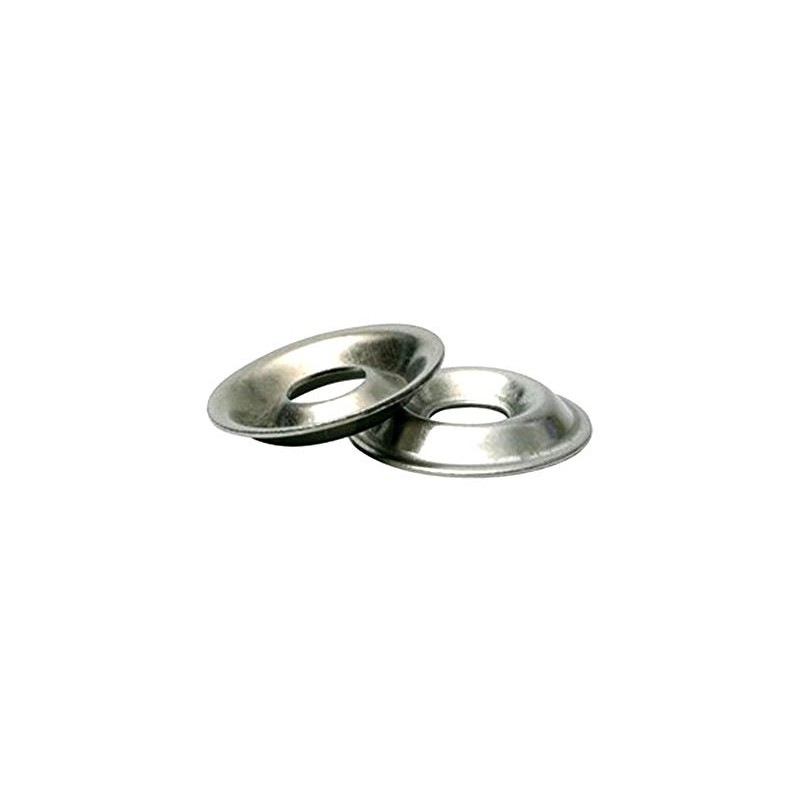 Stainless Steel Finishing Washers #10 Cup Washers - 100 Pieces