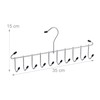 Relaxdays 1 x Metal Belt Holder Tie Holder Space Saving