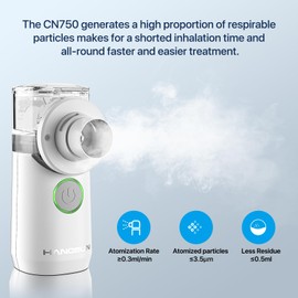 Portable Nebuliser Machine for Adults and Kids,Handheld Steam Inhaler for Home Use Only, Cool Mist Atomizer with Storage Bag, Ultra-Quiet and Efficient Atomization