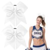 Cheer Bows,White Cheer Bows for Cheerleaders With Cheerleading Bows, 2