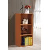 Hodedah Import 3 Shelf Bookcase, Cherry